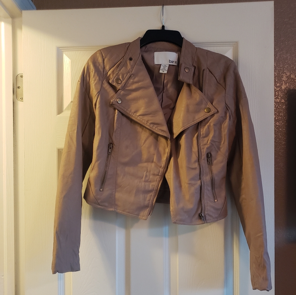 Bar III leather jacket